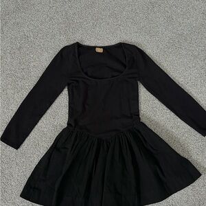 Free People Black Long Sleeve Dress